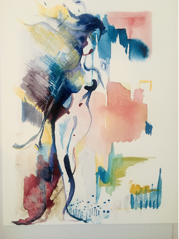 éclats de Lumière aquarelle 26X36cm